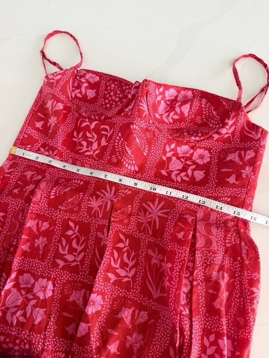 Agua By Agua Bendita Mambo Linen Floral Midi 
Dress Sz L MSRP $750 - Picture 10 of 10